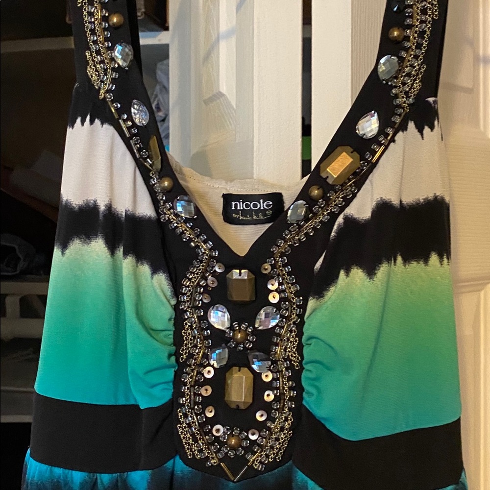 Final Price! Beautiful embellished maxi dress